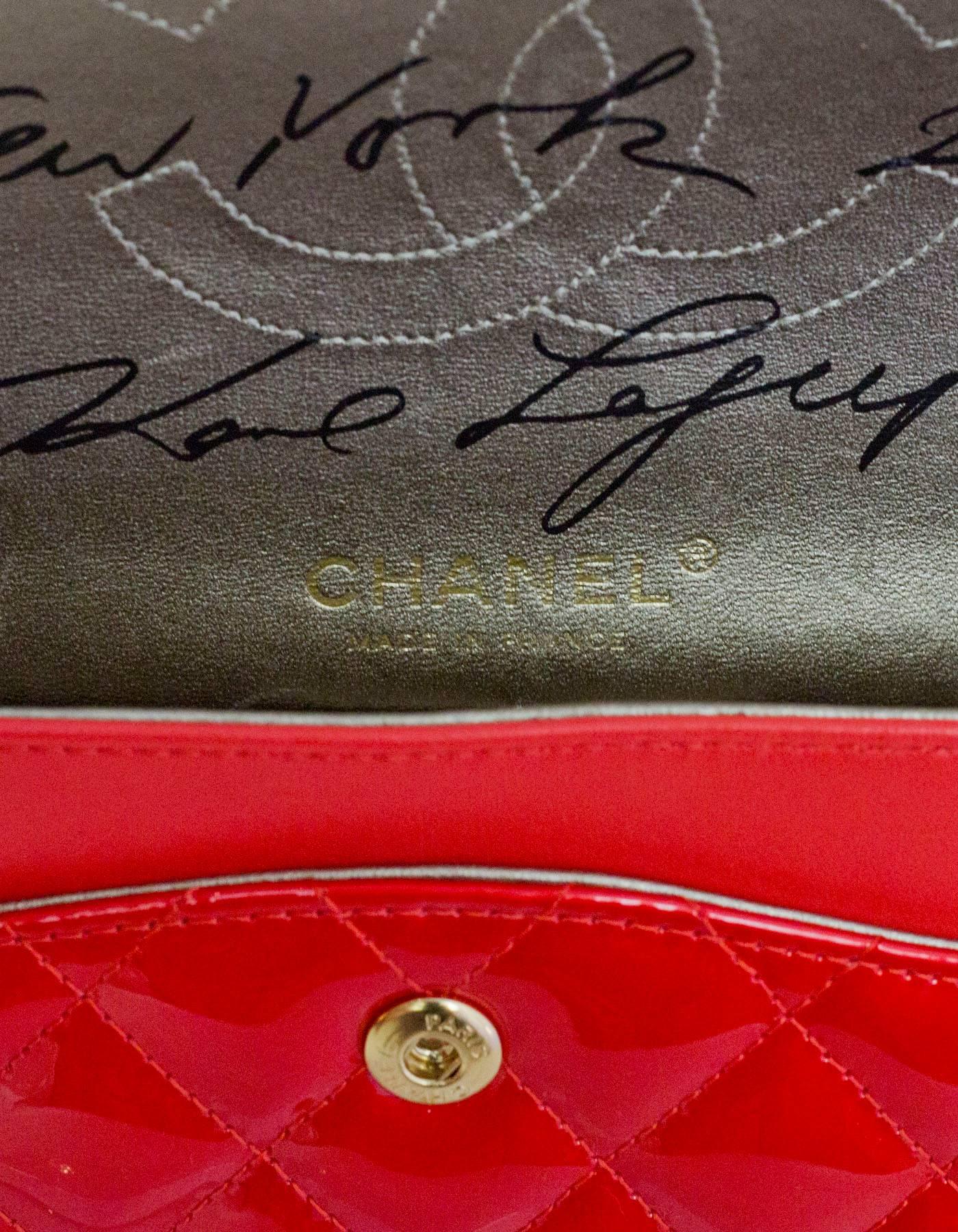 Women's Chanel Collector's Mobile Art Show Signed Red Patent 10