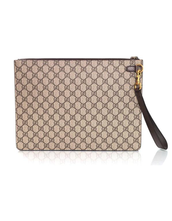 Gucci Supreme GG Monogram Butterfly Clutch/Wristlet Bag For Sale at 1stdibs