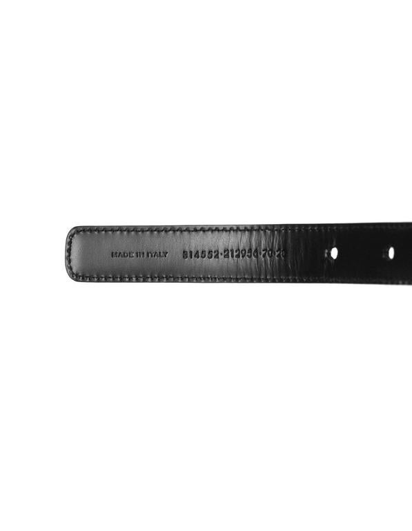 Saint Laurent Black and Silvertone Studded Belt sz EU 70/US  display picture 1