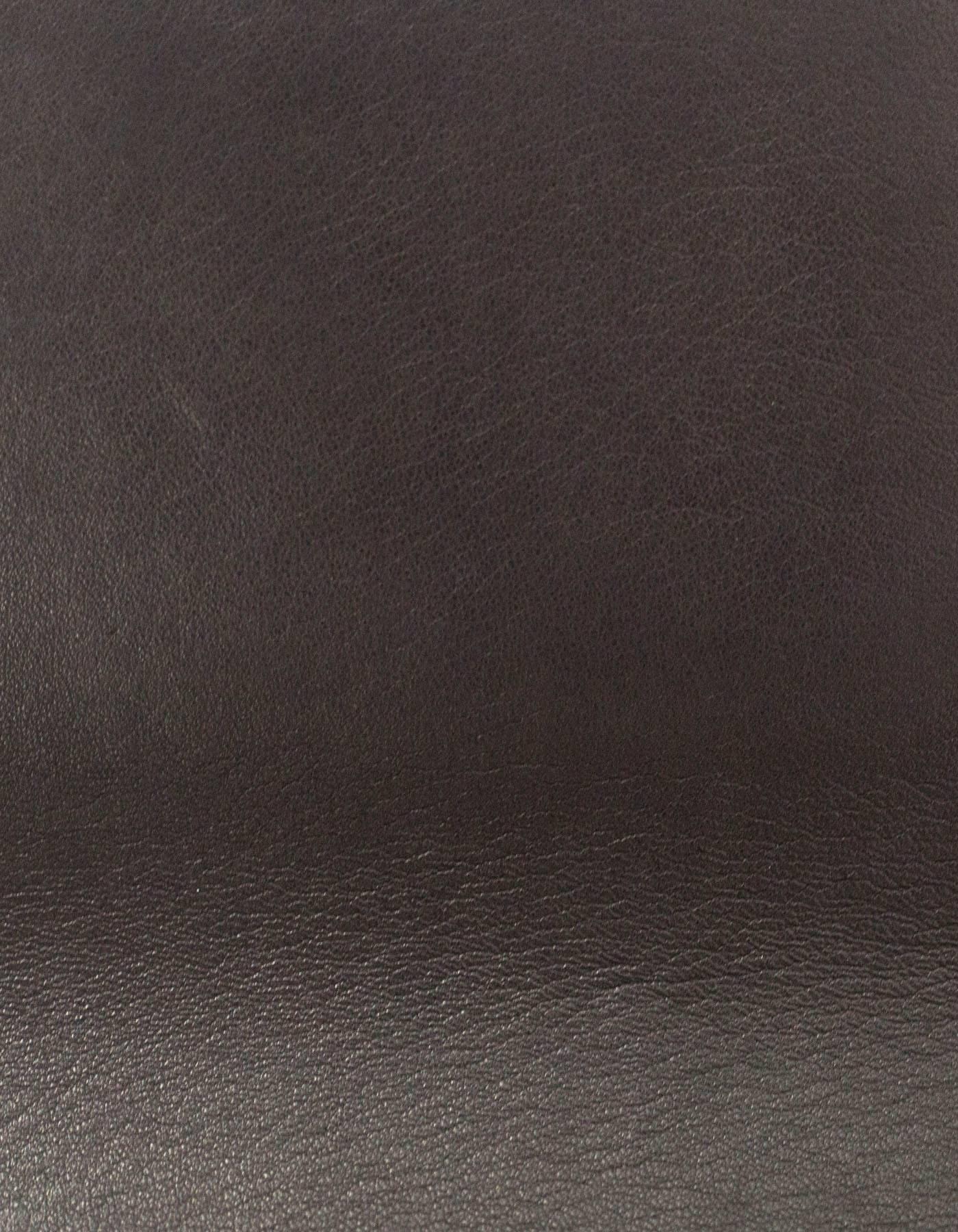 Perrin Black, Sand & Wood Colorblock L'asymetrique Glove Clutch Bag 4