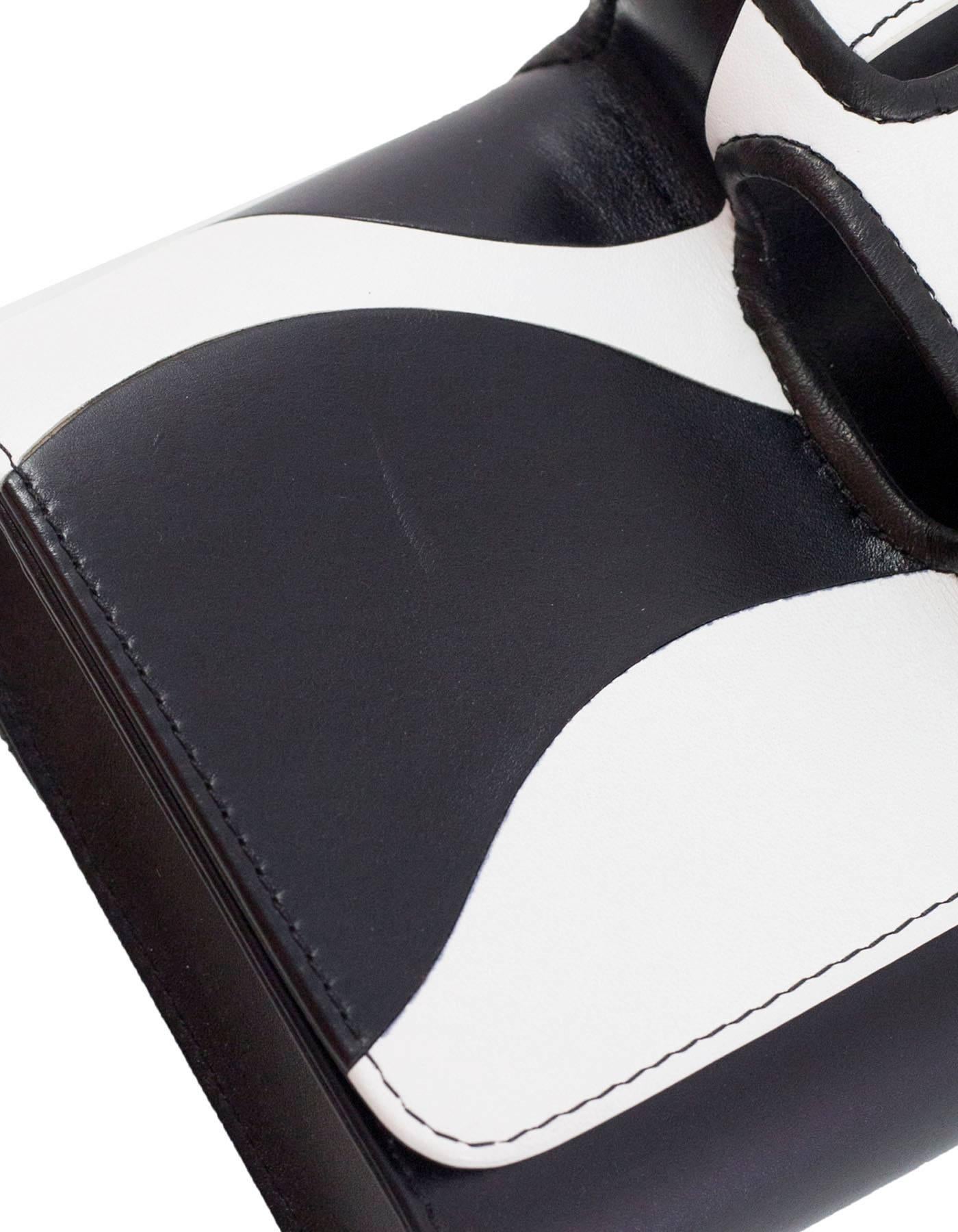 Perrin Black & White Mod La Vague La Capitale Glove Clutch Bag rt. $1, 250 3