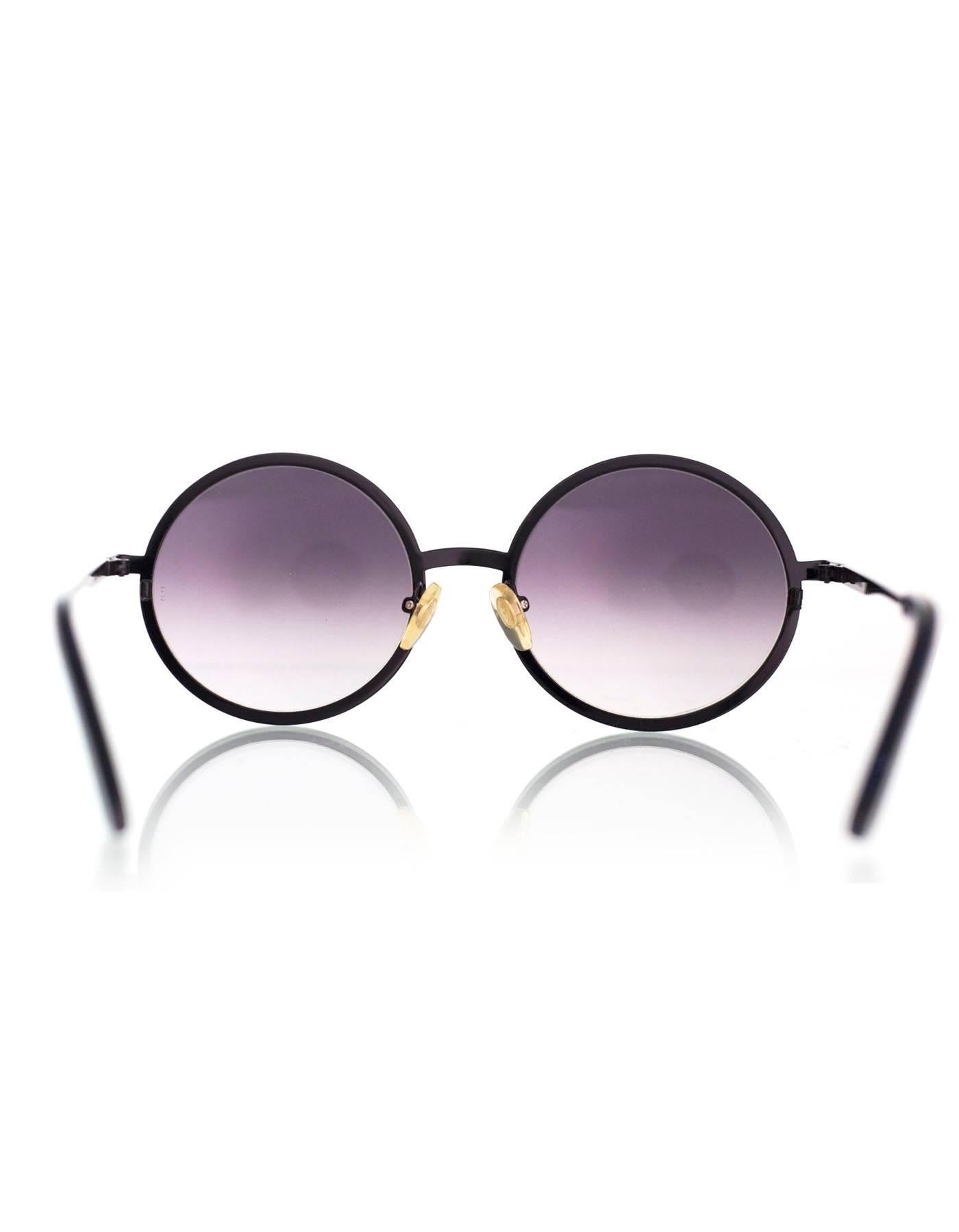 Women's or Men's Sunday Somewhere NEW Black Round Charlie Sunglasses rt. $290
