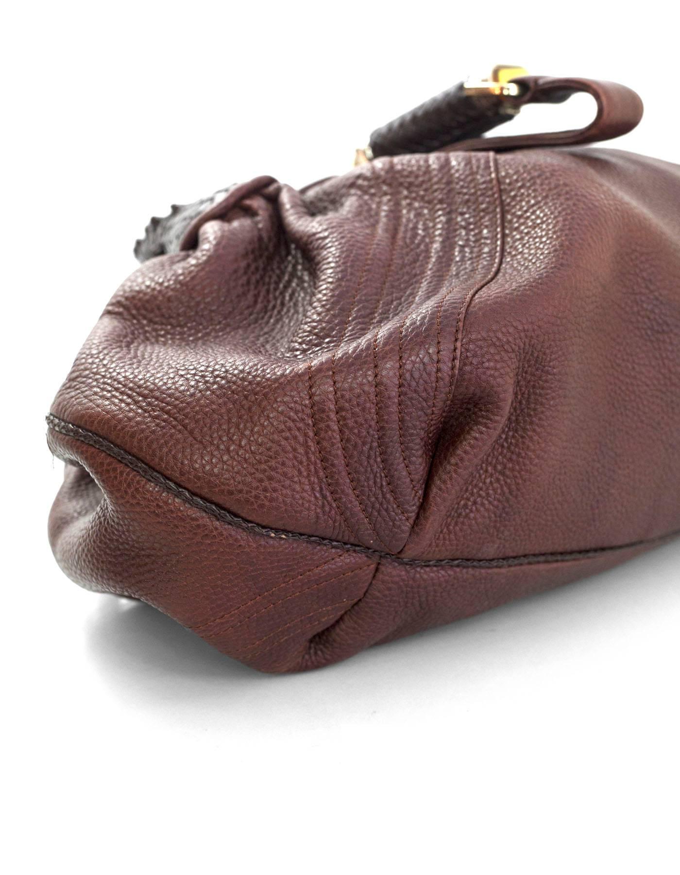 Fendi Brown Leather Spy Bag 1
