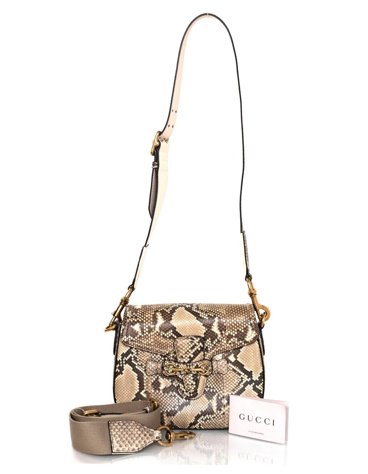Gucci Python Lady Web Crossbody Bag w/ 2 Straps rt. $3, 400 2