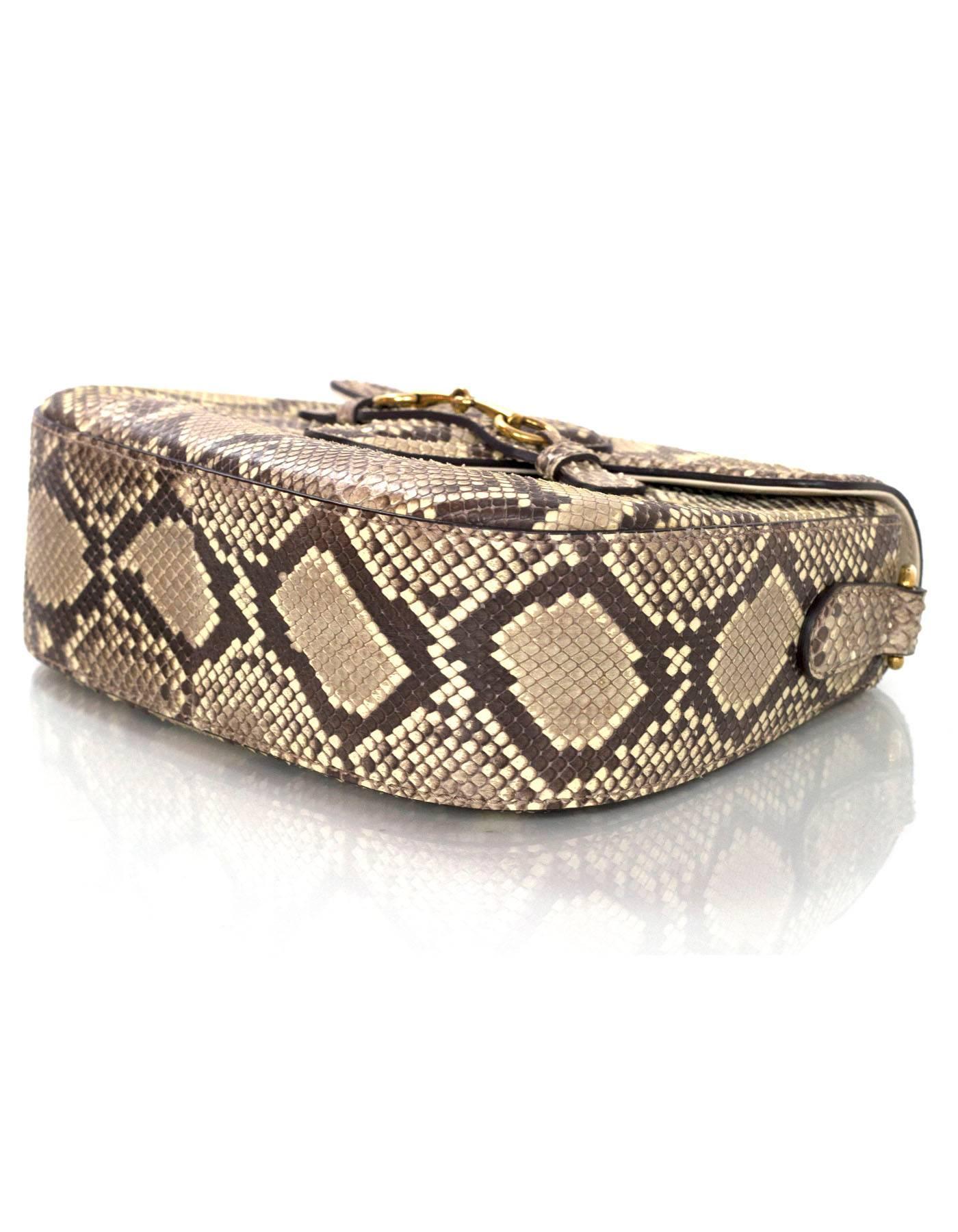 Gucci Python Lady Web Crossbody Bag w/ 2 Straps rt. $3, 400 In Excellent Condition In New York, NY