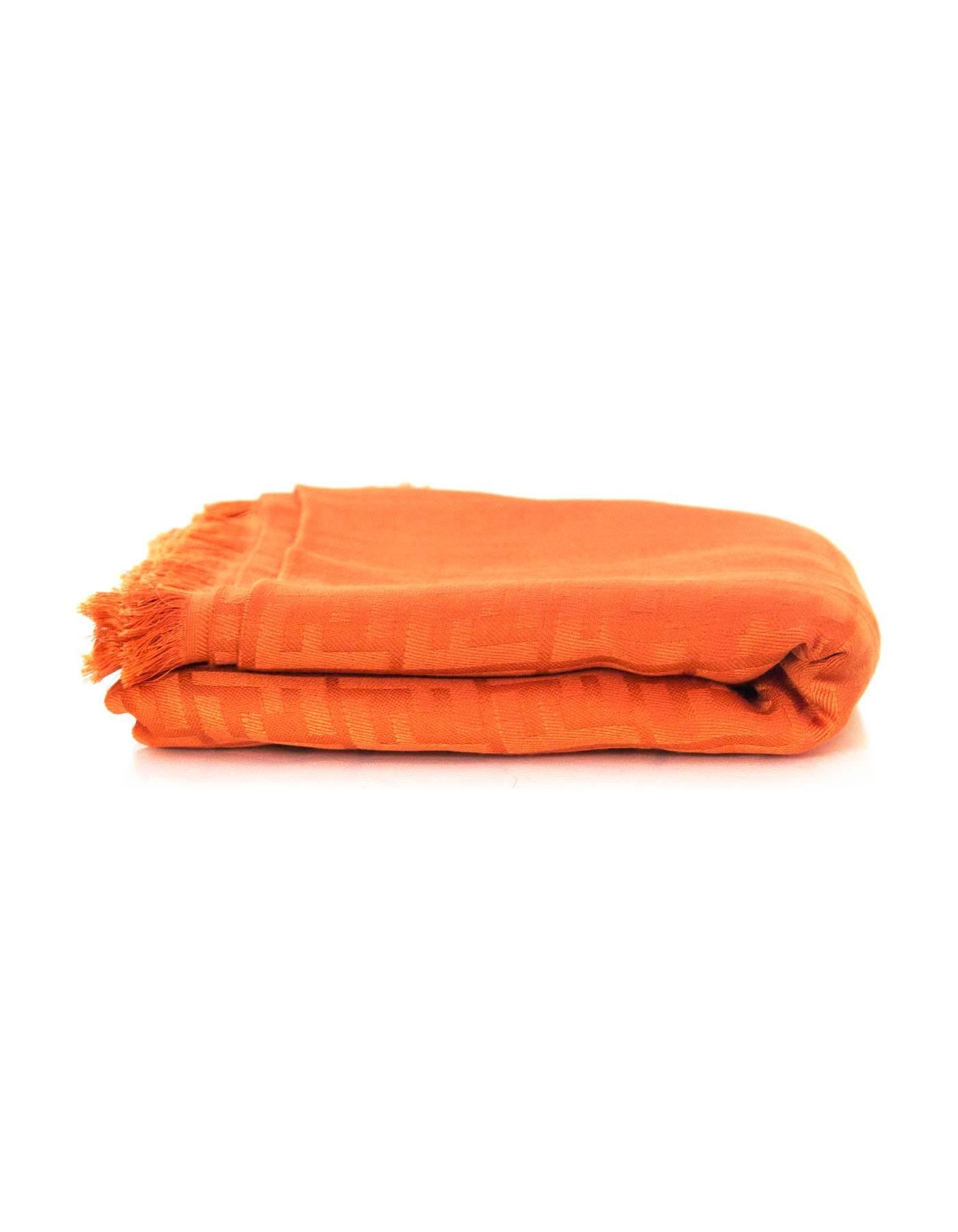 fendi orange scarf