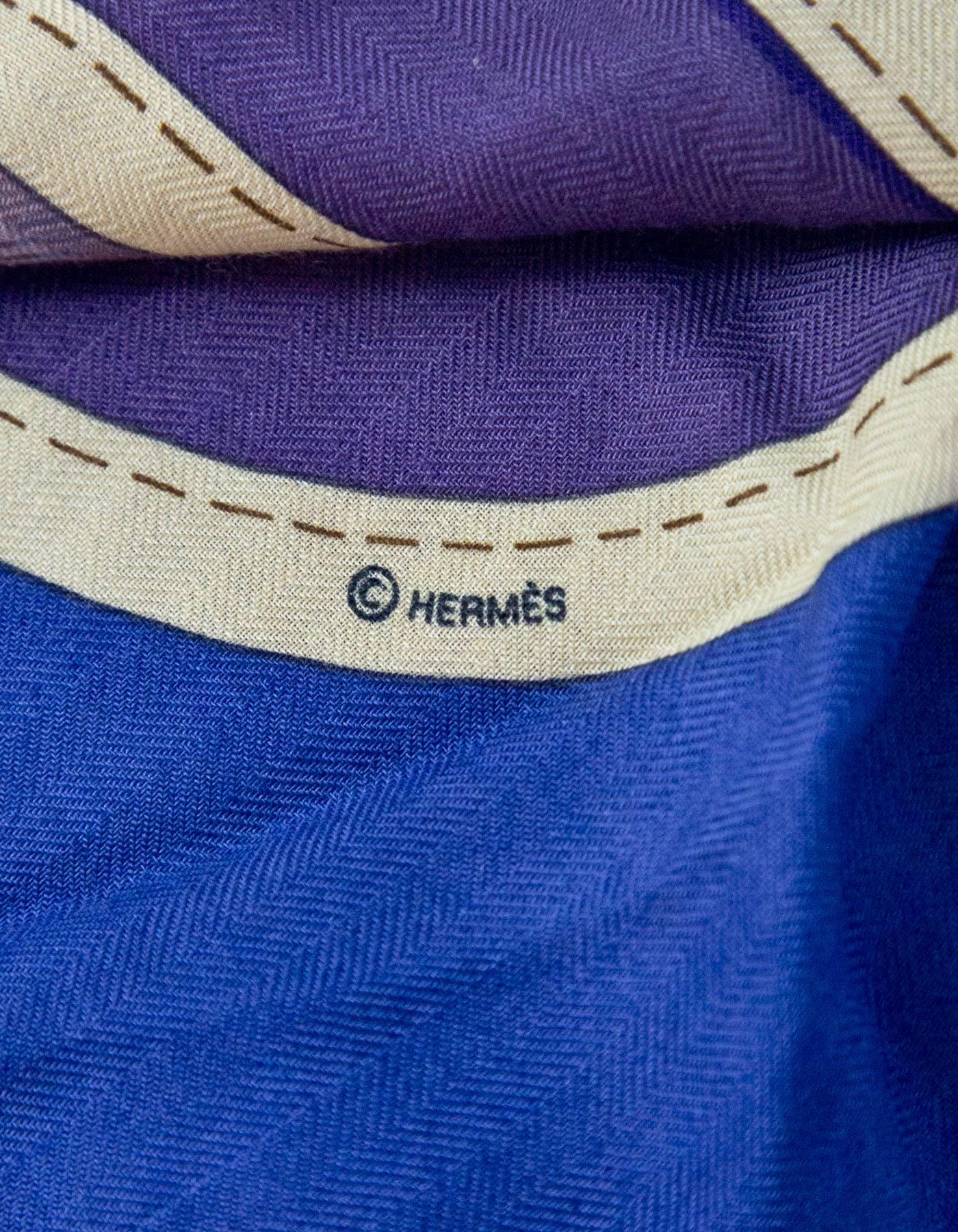 Hermes Silk & Cashmere Camails 140cm Scarf Shawl  In Excellent Condition In New York, NY