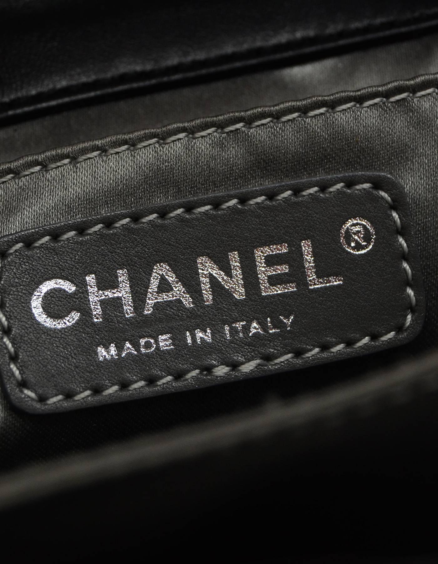 Chanel Black Patent Mini Madison Flap Bag 1