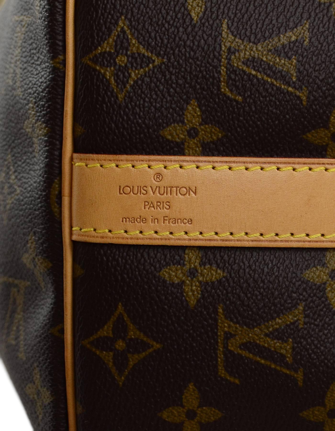 Women's or Men's Louis Vuitton Monogram Keepall 45 Duffle Weekender Bag