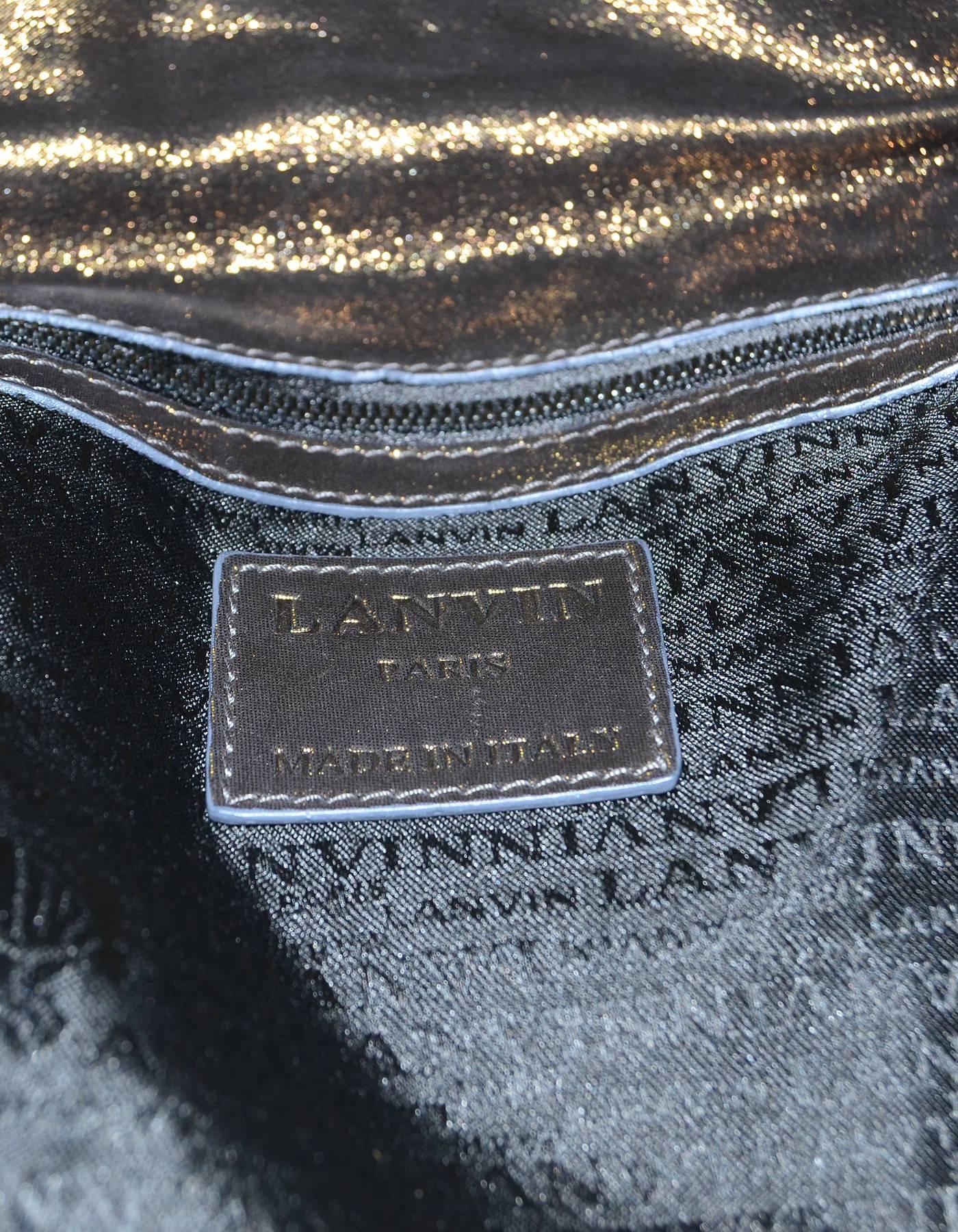  Lanvin Gold Iridescent Handle Bag 1