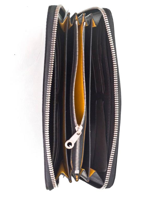 GOYARD Matignon Zip GM Zip Around Long Wallet PVC/Leather Black