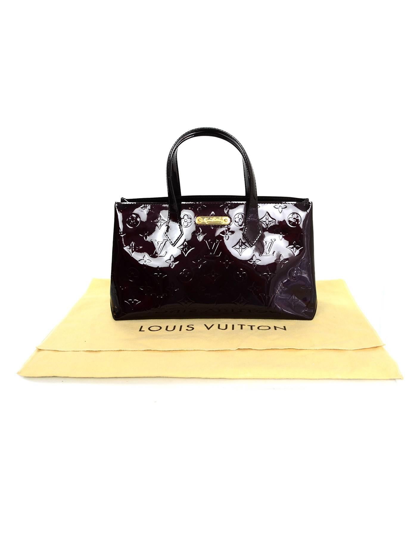 Louis Vuitton Amarante Vernis Monogram Wilshire PM Bag 2