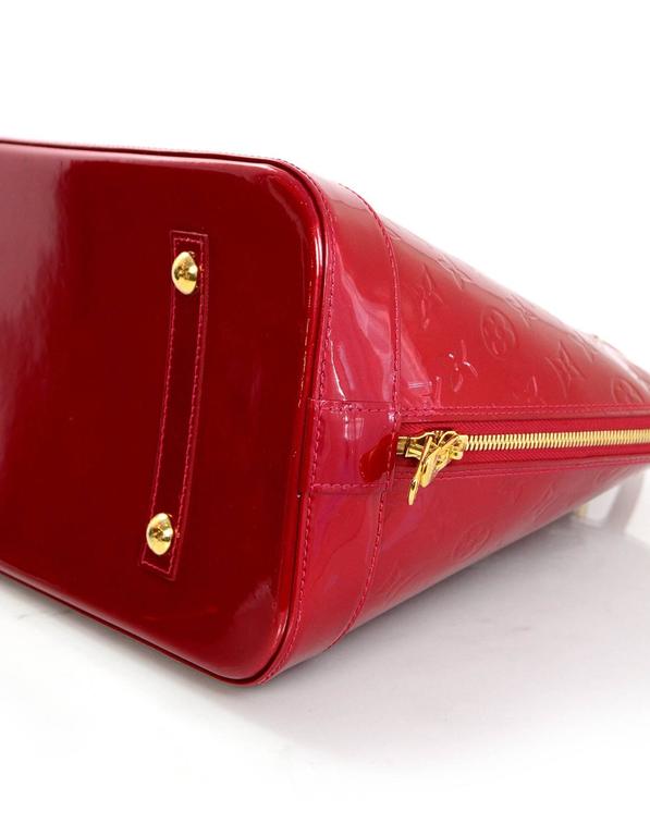 Drooling over this Louis Vuitton Amarante Vernis Leather Alma GM