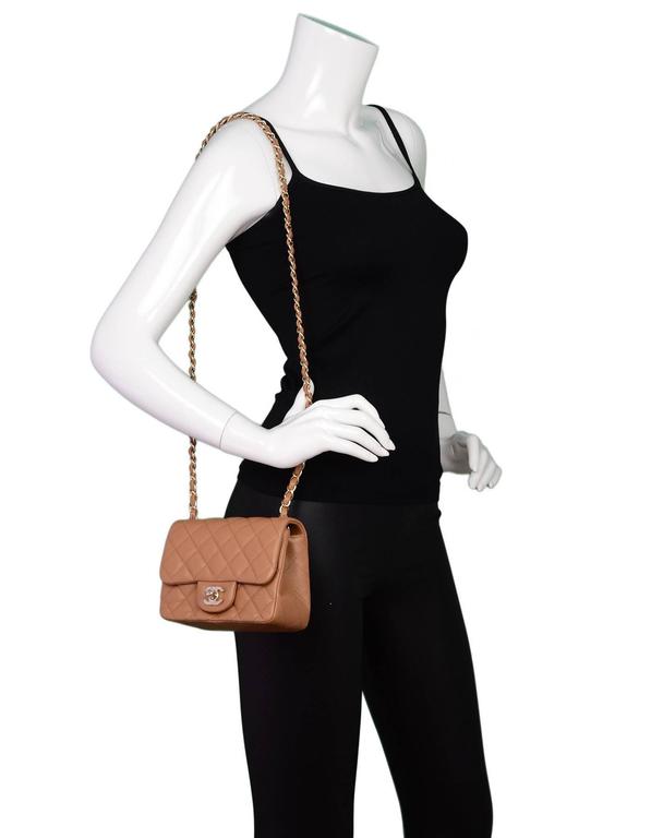 Chanel tan flap bag store