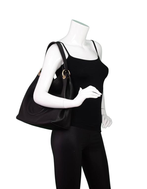 Gucci Black Leather Soho Hobo Crossbody Bag at 1stDibs