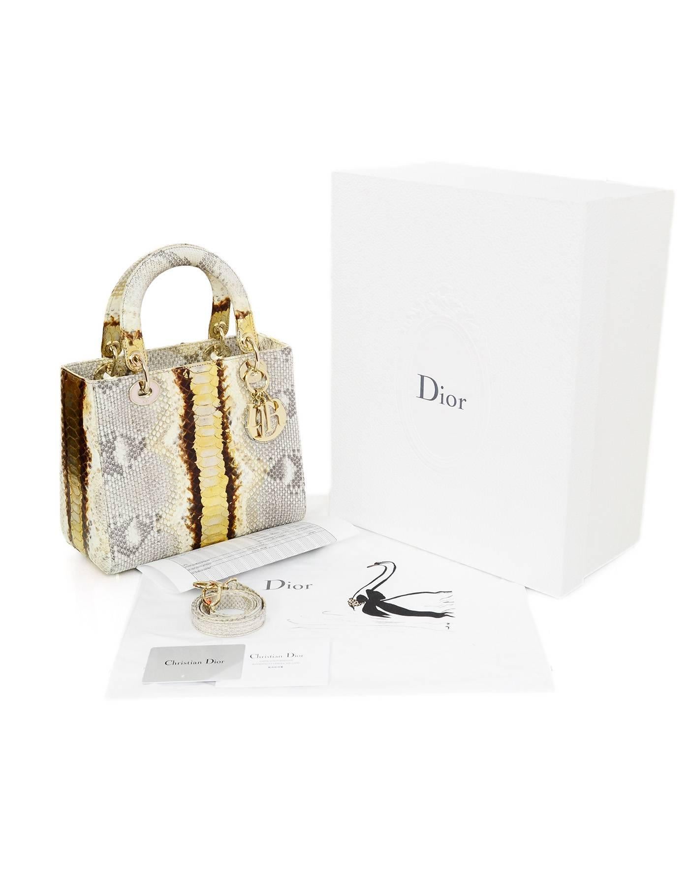 Women's Christian Dior NEW Python Medium Lady Dior Bag rt. $8, 600