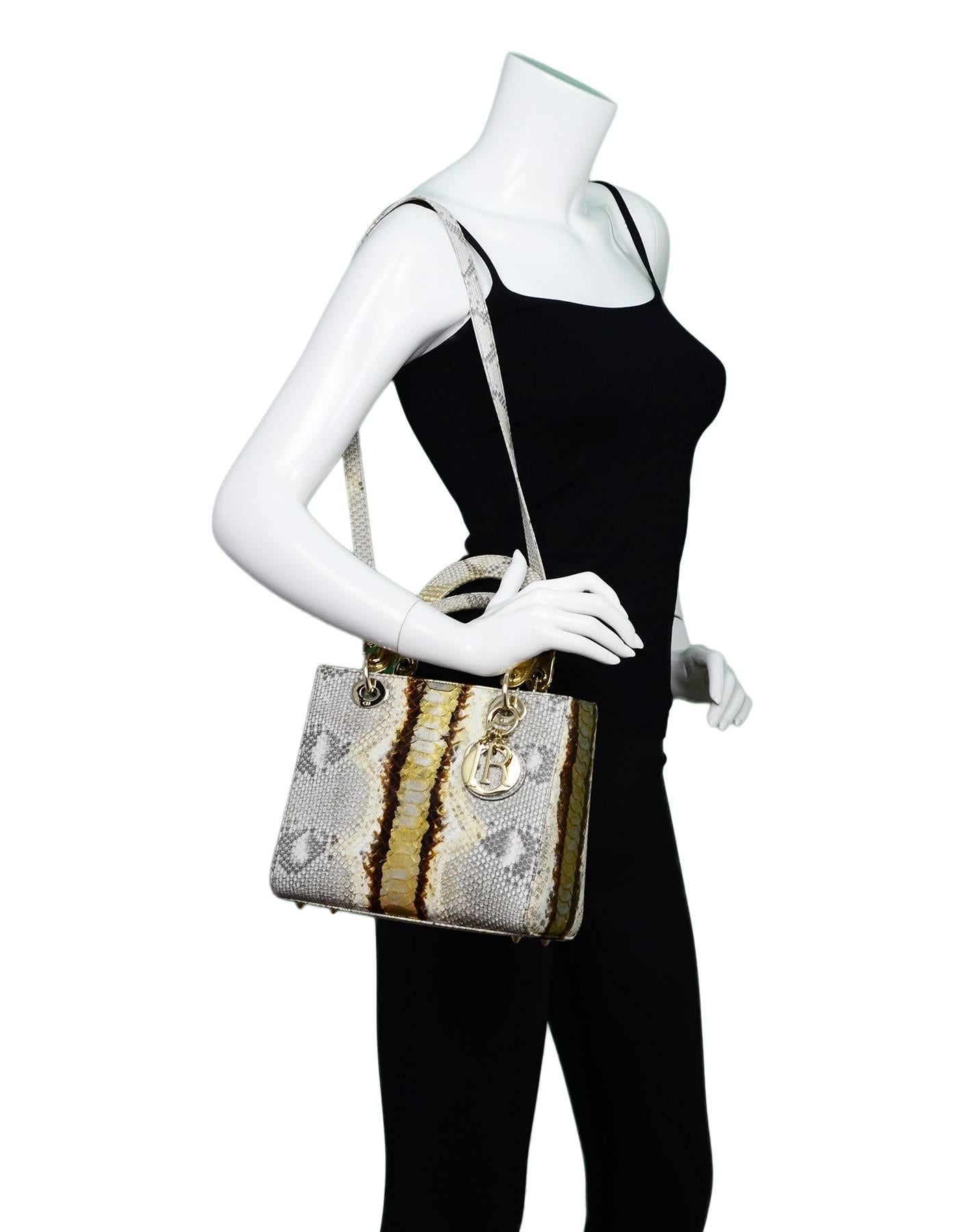 Christian Dior NEW Python Medium Lady Dior Bag rt. $8, 600 1
