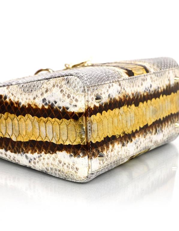 Christian Dior NEW Python Medium Lady Dior Bag $8, 600 For