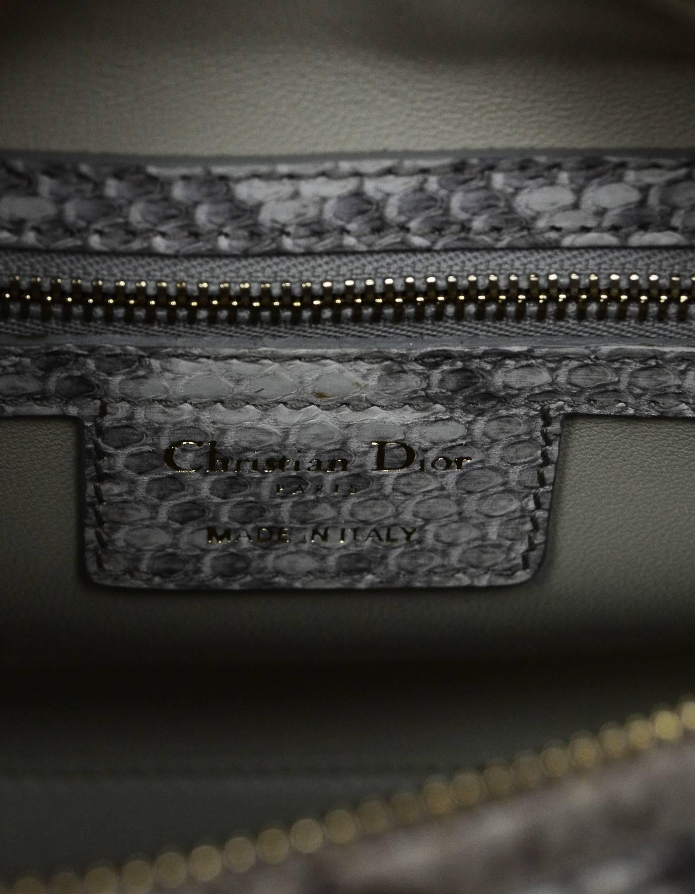 Beige Christian Dior NEW Python Medium Lady Dior Bag rt. $8, 600