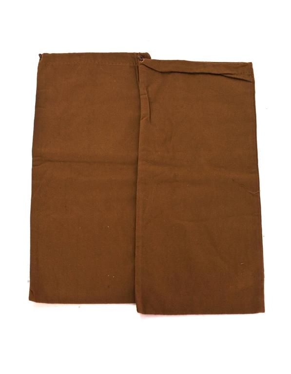 Gucci Brown Canvas Set of Two Travel Shoe Dust Bags For Sale at 1stdibs