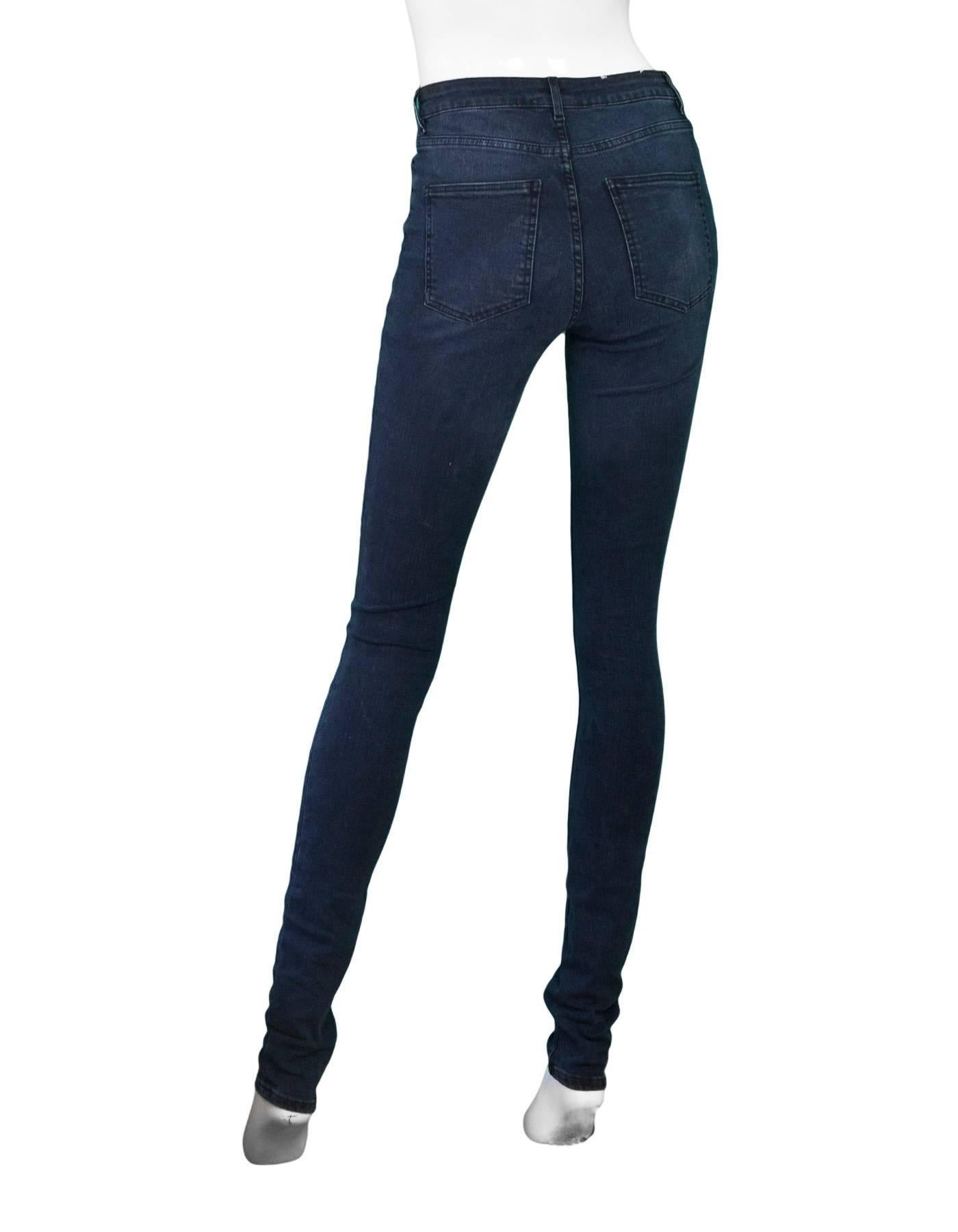 Acne Studios Blue Pin Deep Skinny Jeans 