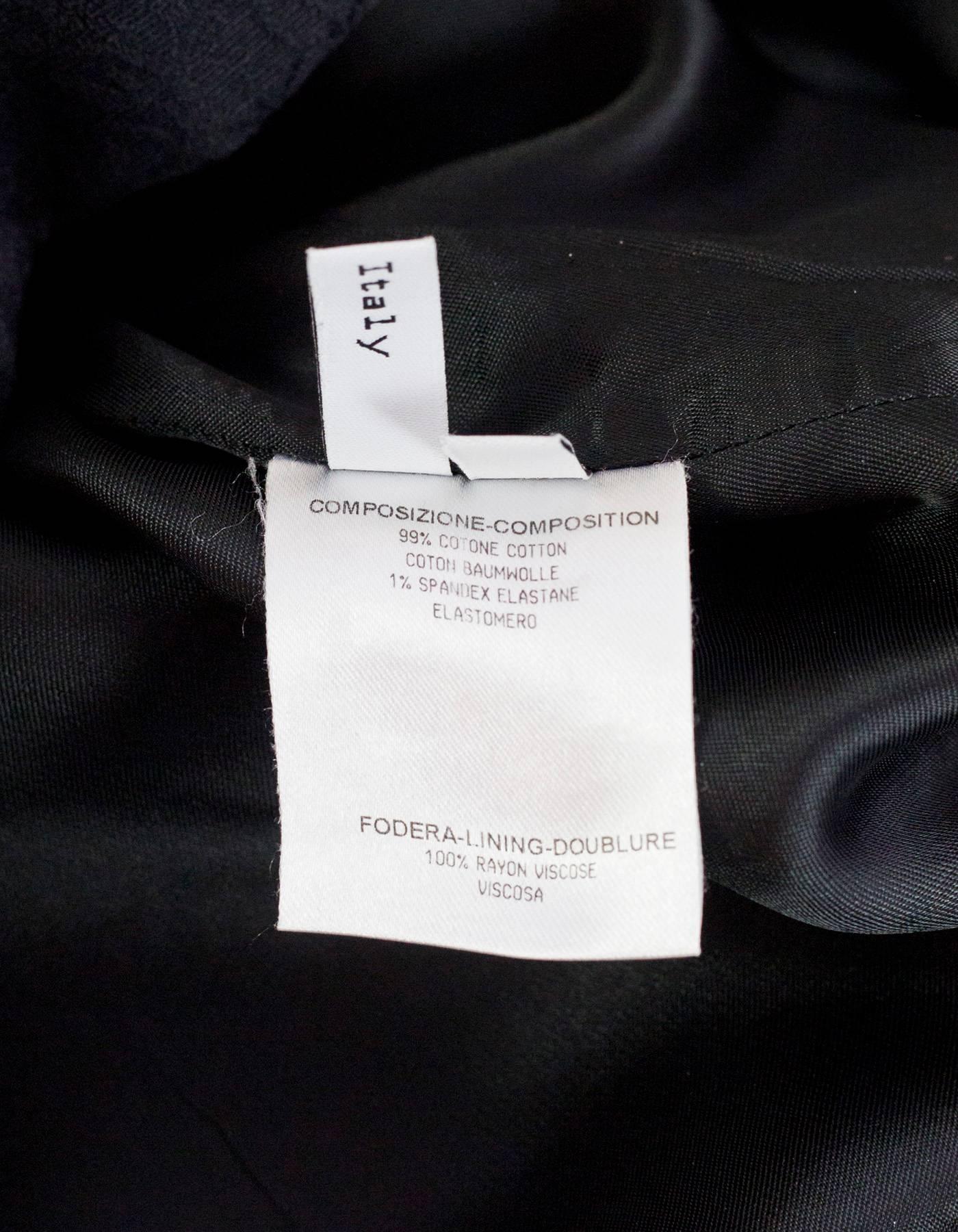 Balenciaga Black Tapestry Cotton Jumper Dress sz IT38 In Excellent Condition In New York, NY