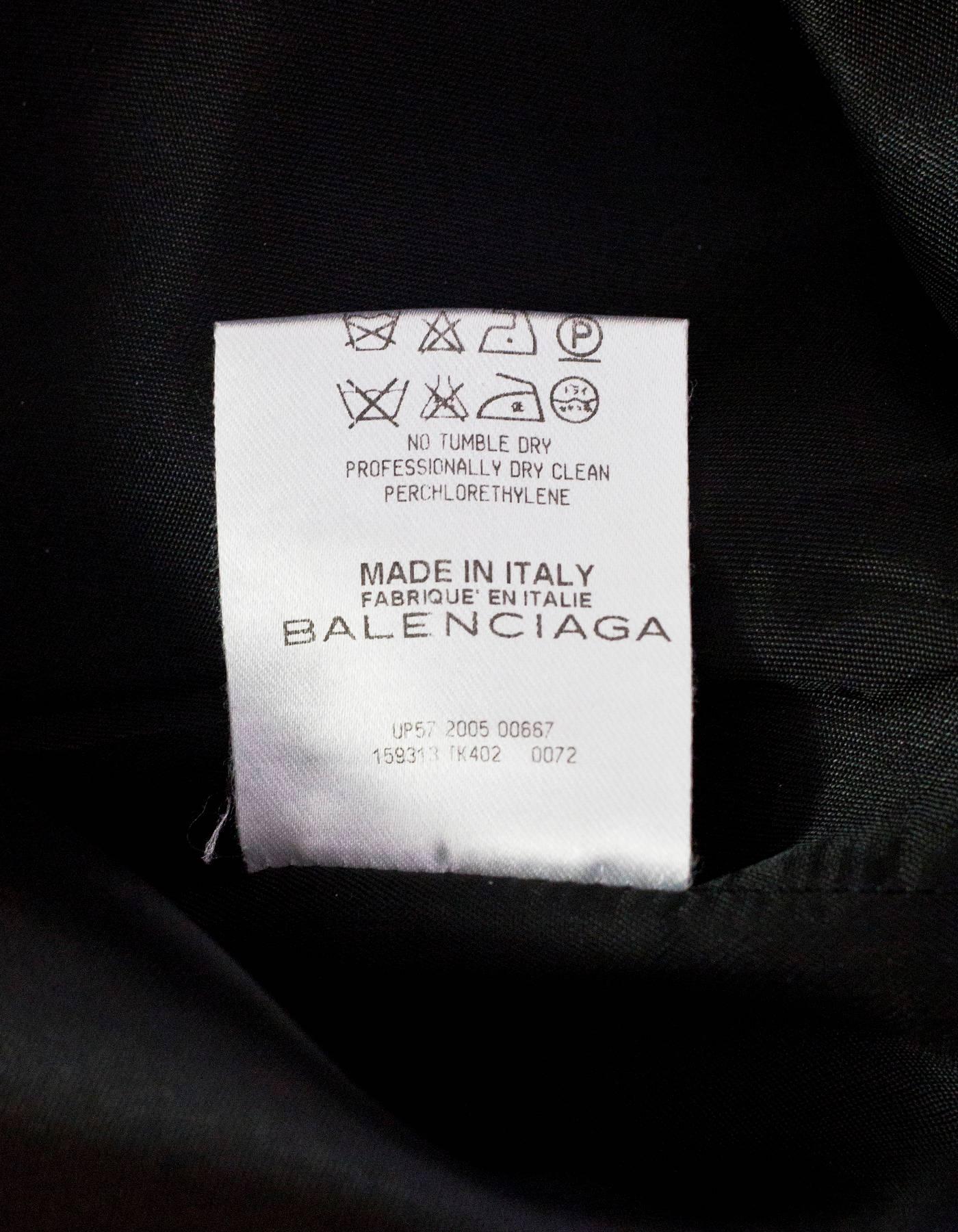 Women's Balenciaga Black Tapestry Cotton Jumper Dress sz IT38