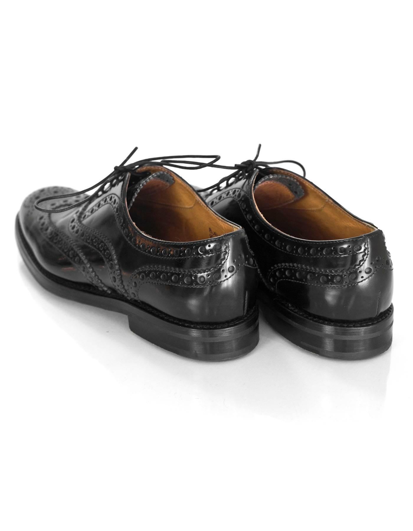 Women's or Men's Church's Black Spectator Oxford Shoes sz 7