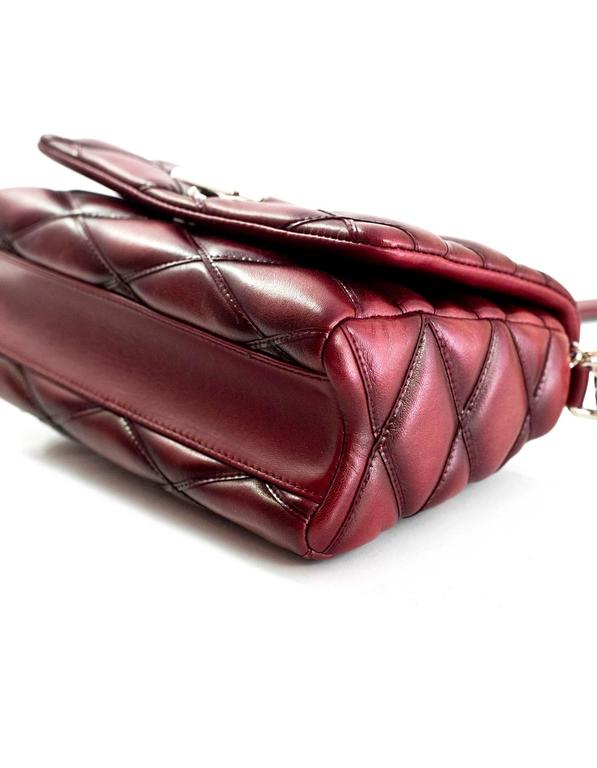 Louis Vuitton Burgundy Leather GO-14 Malletage PM Quilted Twist Bag rt.  $3950 For Sale at 1stDibs