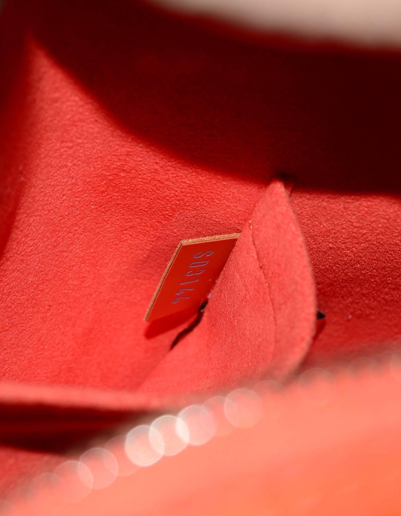 Women's Louis Vuitton Orange Epi Leather Alma BB Crossbody Bag