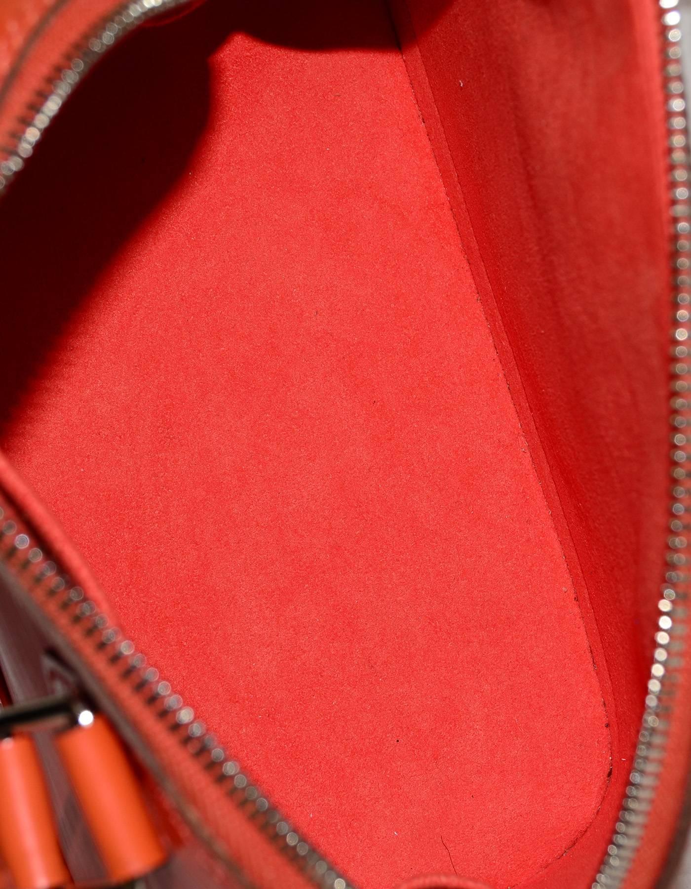 Pink Louis Vuitton Orange Epi Leather Alma BB Crossbody Bag