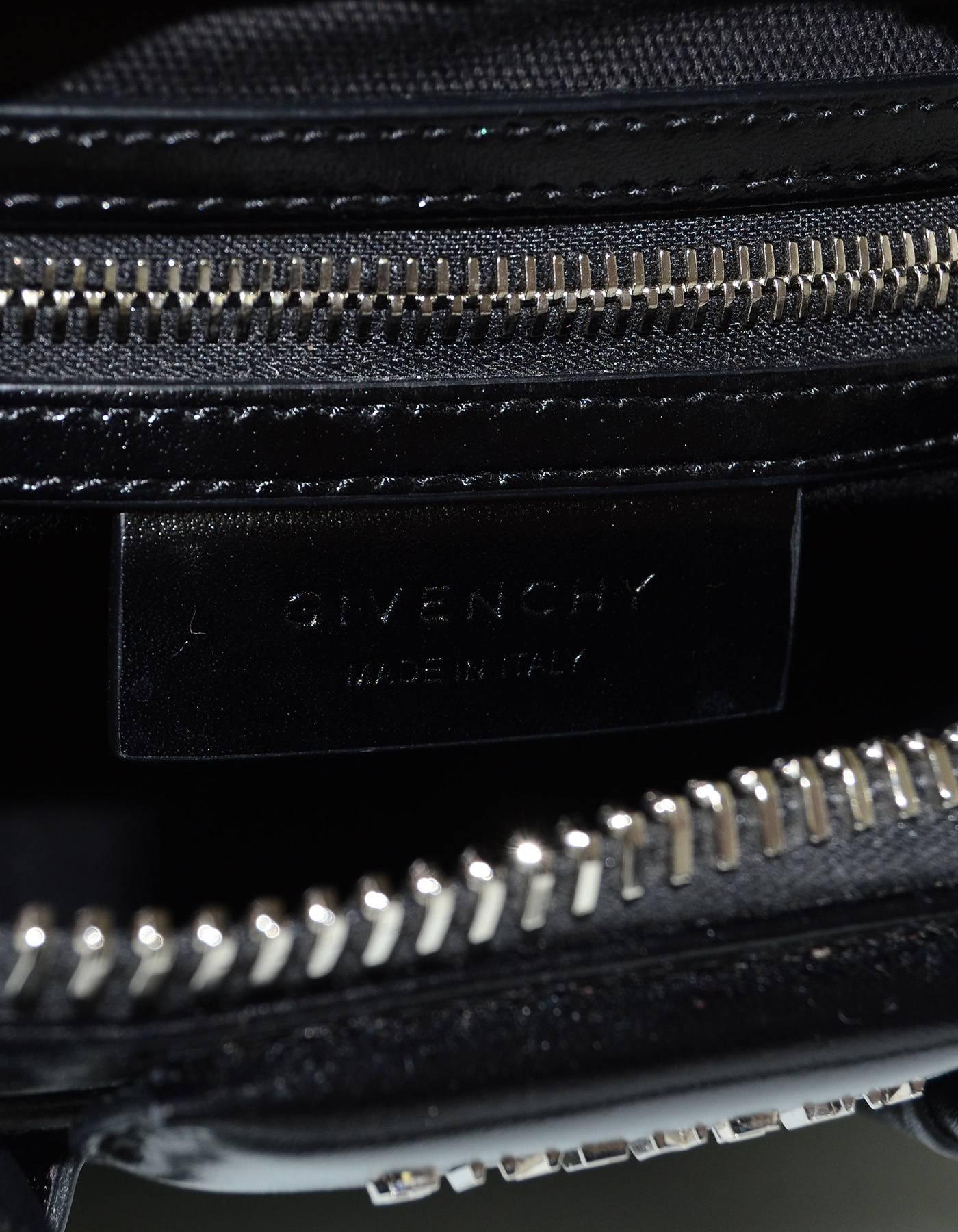 Givenchy Black Leather Mini Antigona Satchel Bag 1
