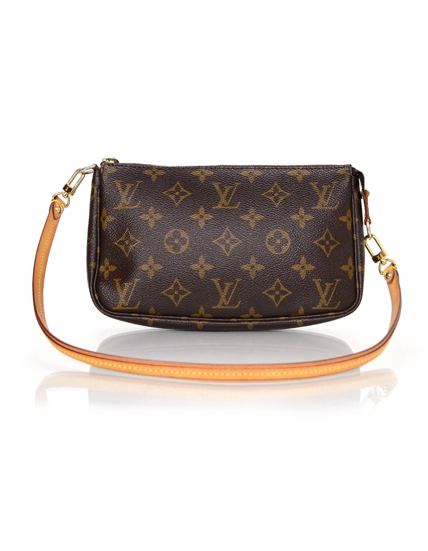 Black Louis Vuitton Monogram Pochette Bag