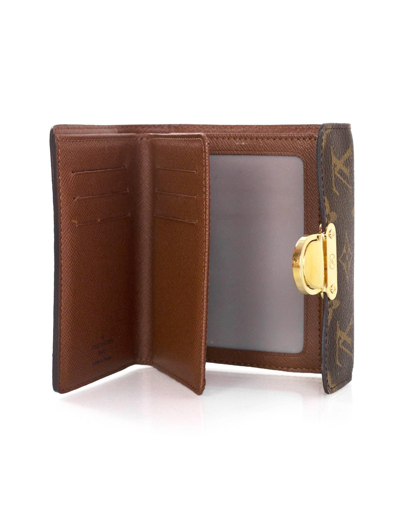 lv wallet with lock