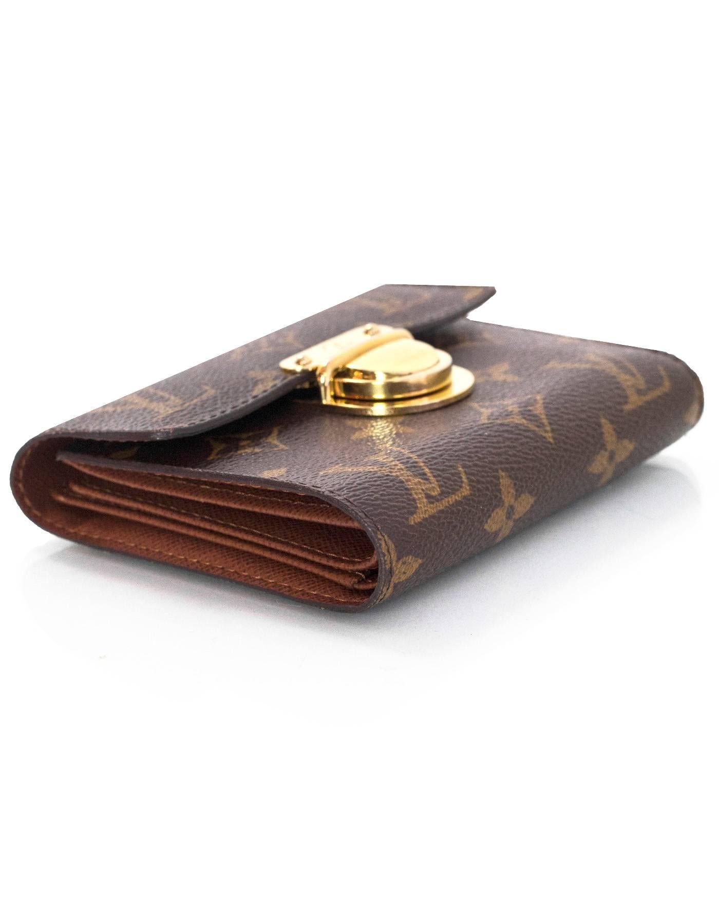 louis vuitton wallet with lock