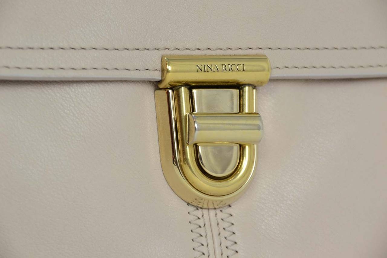 NINA RICCI Blush Leather ASAP Satchel Bag rt. $1, 450 1