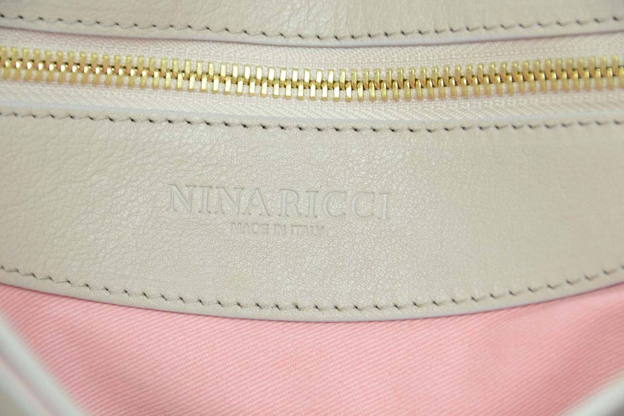 NINA RICCI Blush Leather ASAP Satchel Bag rt. $1, 450 3