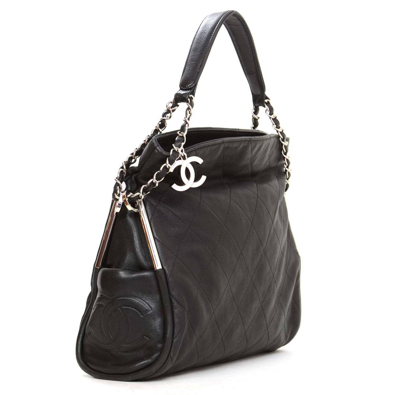 CHANEL 2011 Black Lambskin "Ultimate" Shoulder Bag SHW