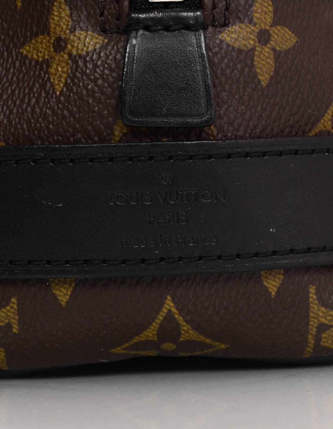 Black Louis Vuitton Monogram Macassar Toiletry Kit Bag