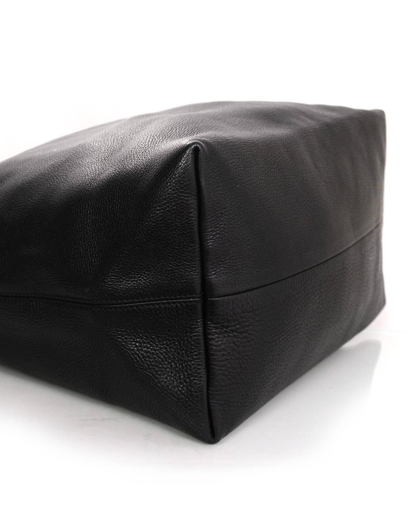 Women's Gucci Black Leather Large Icon Bit Hobo Bag