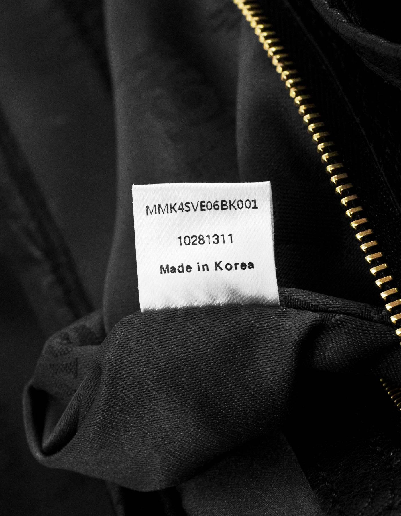 mcm backpack black large