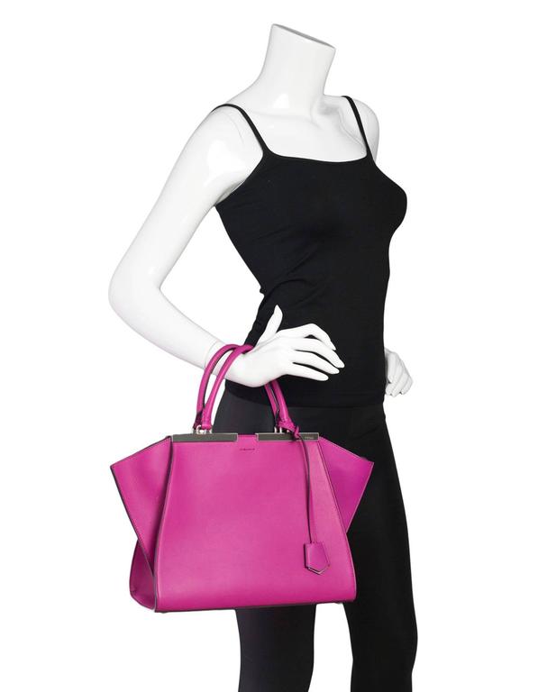 Fendi Pink Leather 3Jours Handle Bag with Tags rt. $2,400 For Sale at ...