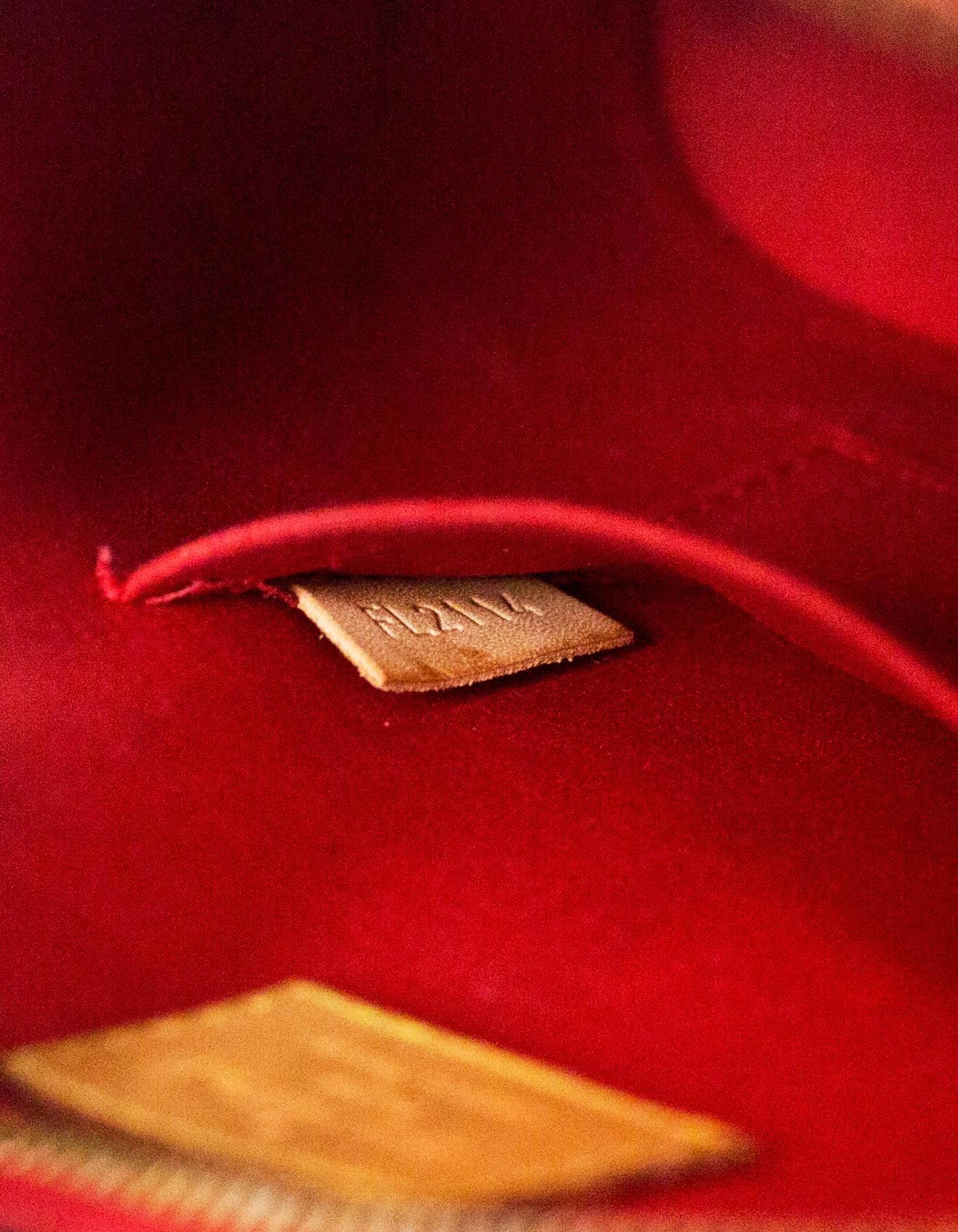 Louis Vuitton Red Patent Leather Monogram Vernis Alma BB Crossbody Bag 3