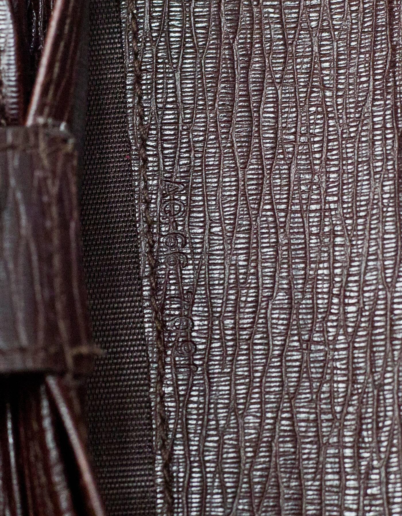 Salvatore Ferragamo Brown Leather Zip Around Large Travel Wallet rt. $390 2