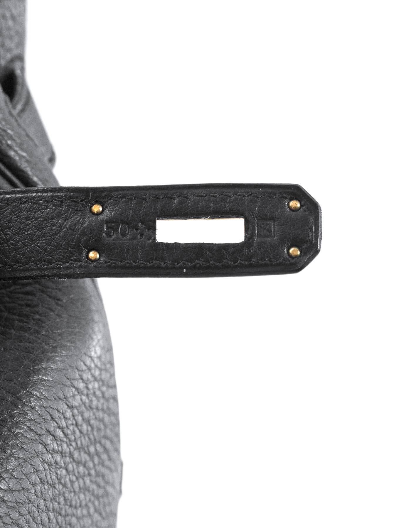 Hermes Black Togo Leather 32cm Retourne Kelly Bag w/ Box 4