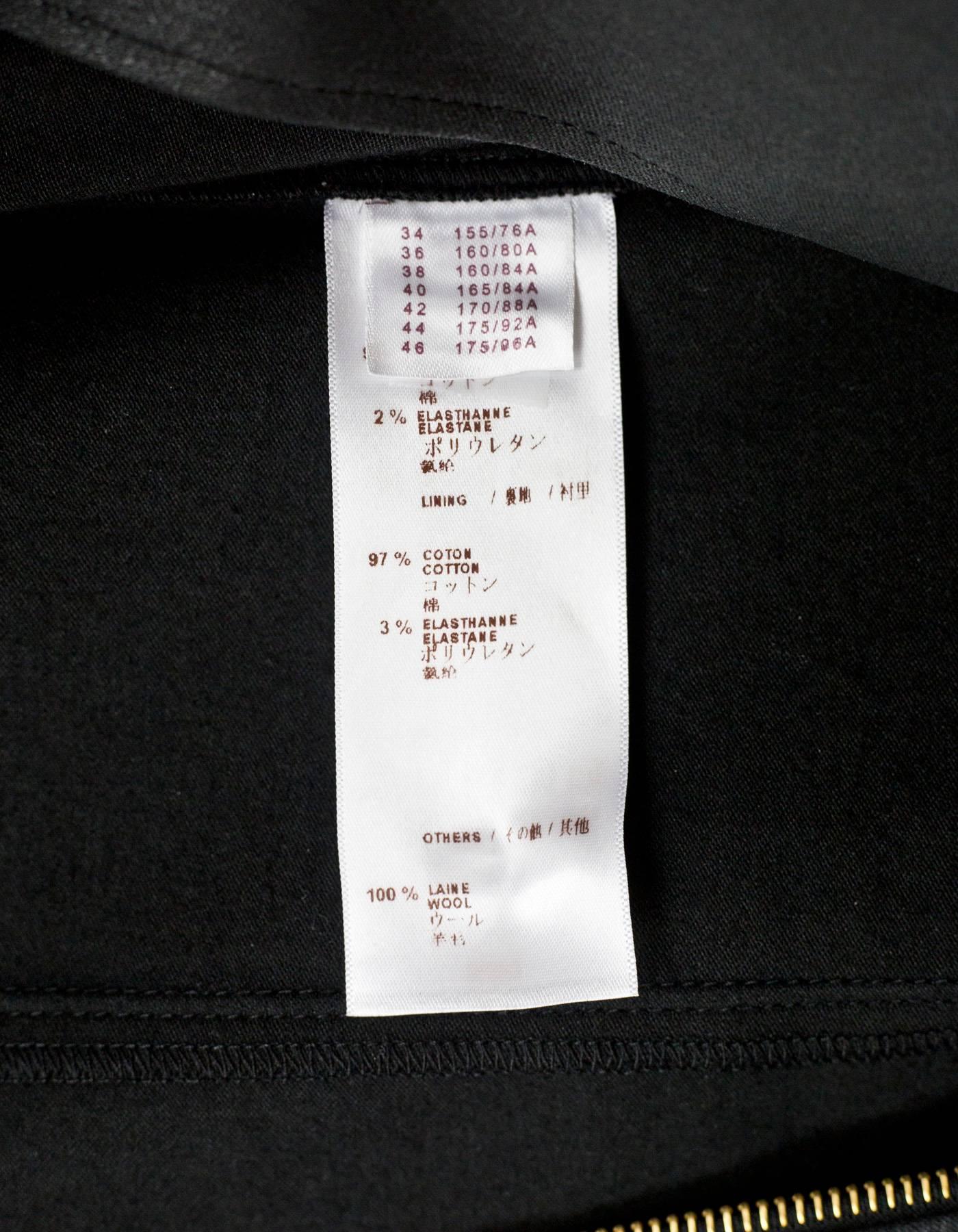Louis Vuitton Black Cap Sleeve Cotton Dress Sz FR34 1