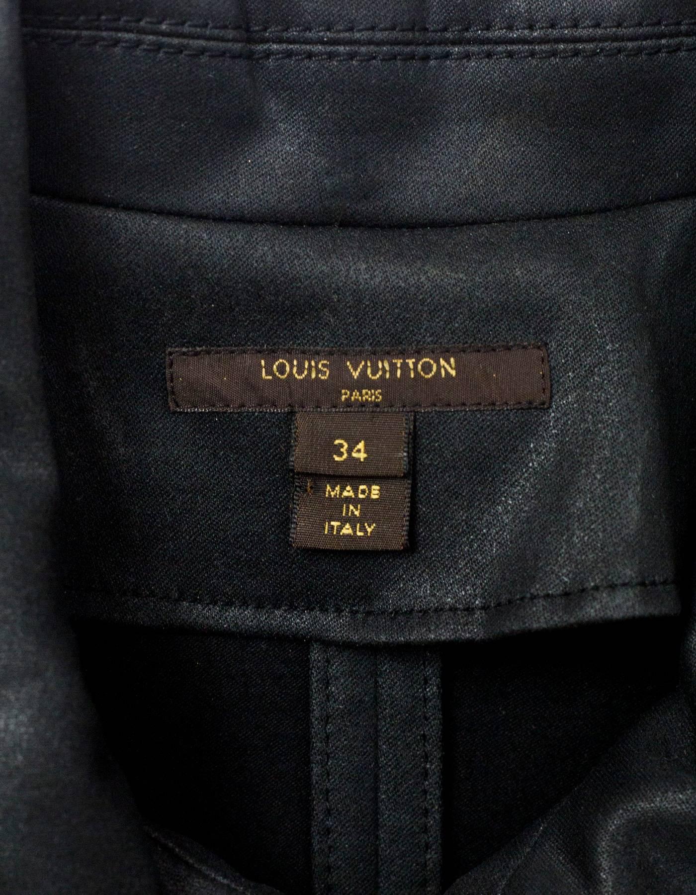 Women's Louis Vuitton Black Cap Sleeve Cotton Dress Sz FR34