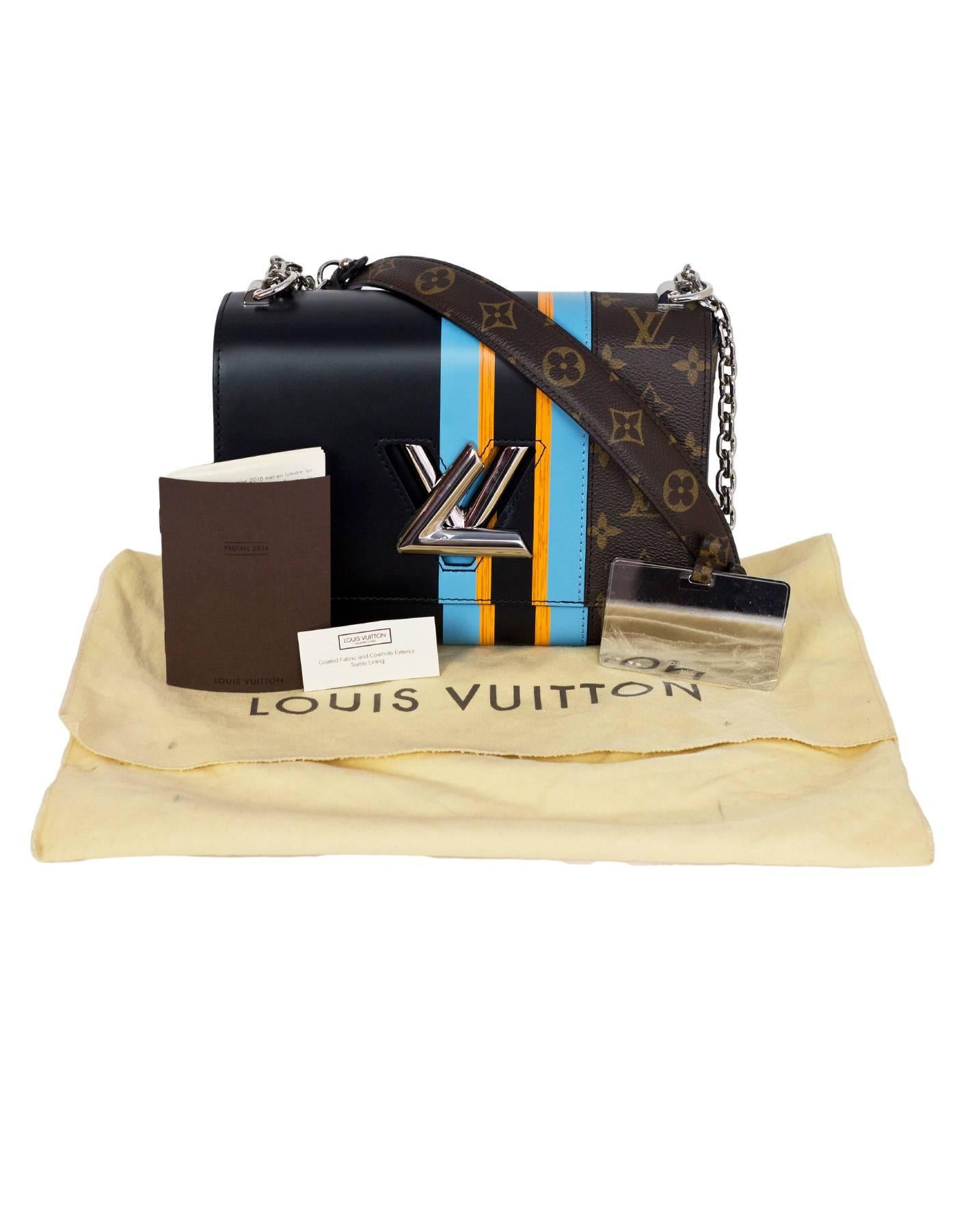 Louis Vuitton Limited Edition Monogram/Black Heroine Jackets Twist MM Bag 2