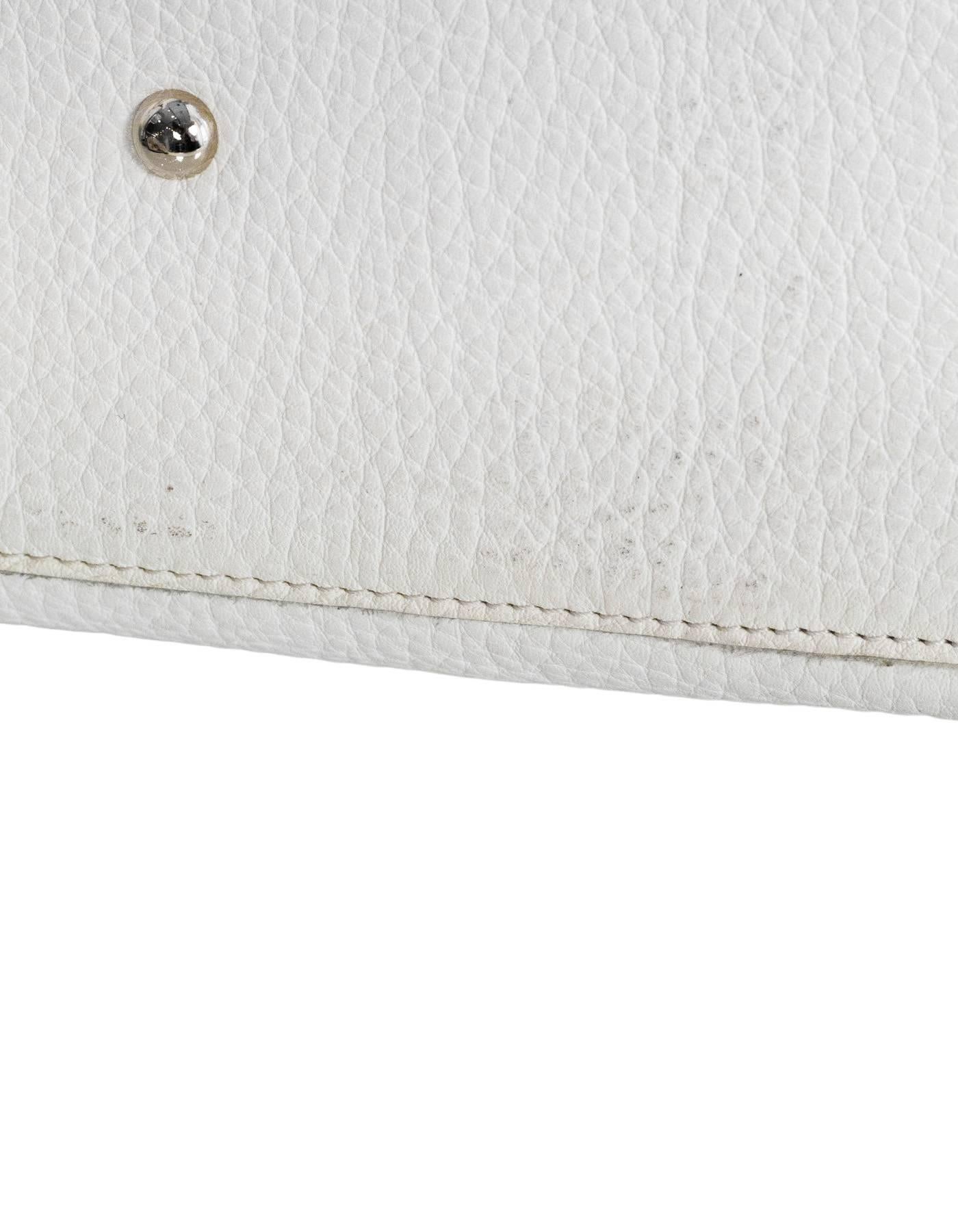 Zanellato White Leather Small Postina Handle Bag 3