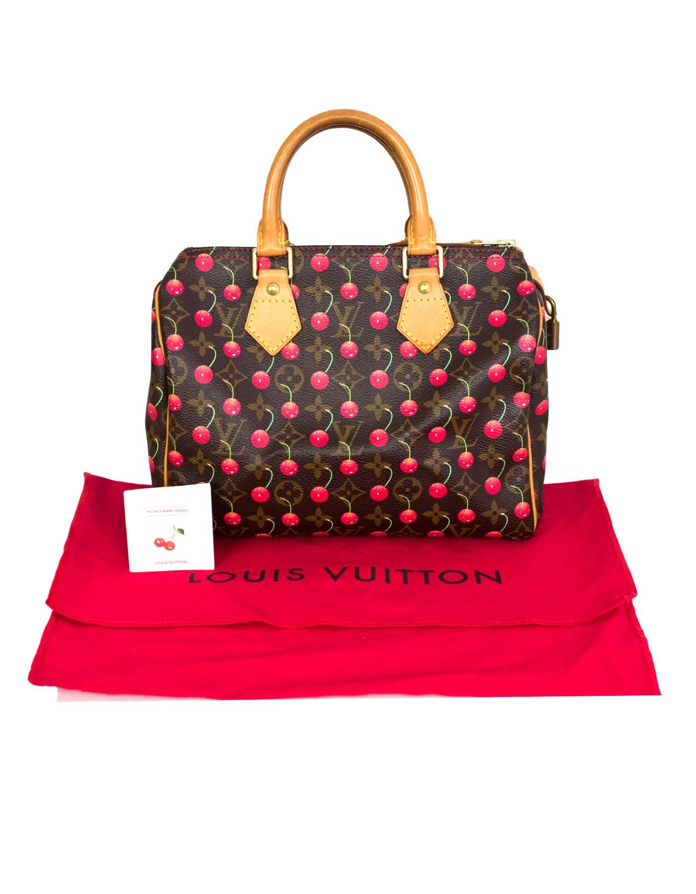 Louis Vuitton Monogram Cherry Cerises Speedy 25 Bag 2